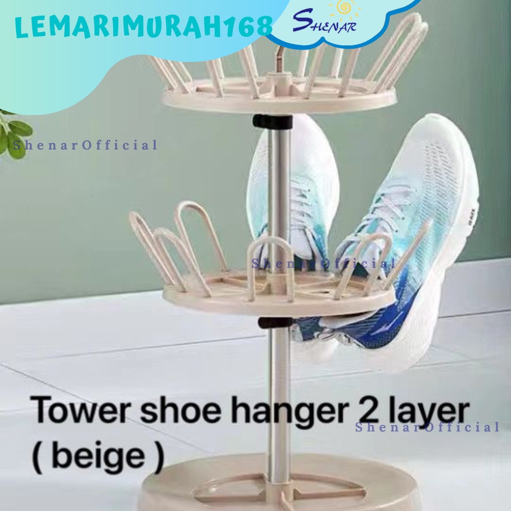 NEW-SHENAR-EIFEEL DAN TOWER-Rak Sepatu Susun Gantungan Jemuran Sepatu Sandal Hanger Pengering Shoes Shoes Hange-