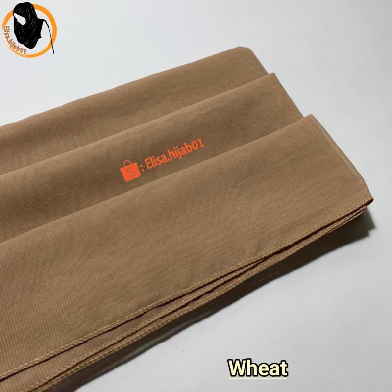 [ COD ] Hijab Bella Square Premium Hijab Segiempat-Wheat