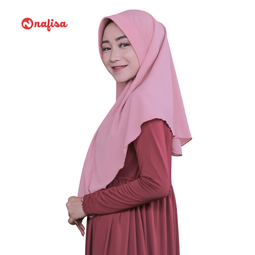 Jilbab Instan Bergo Minang Wolfis | Hijab Instan Pet Kecil Kerudung Instan Bergo antem-1