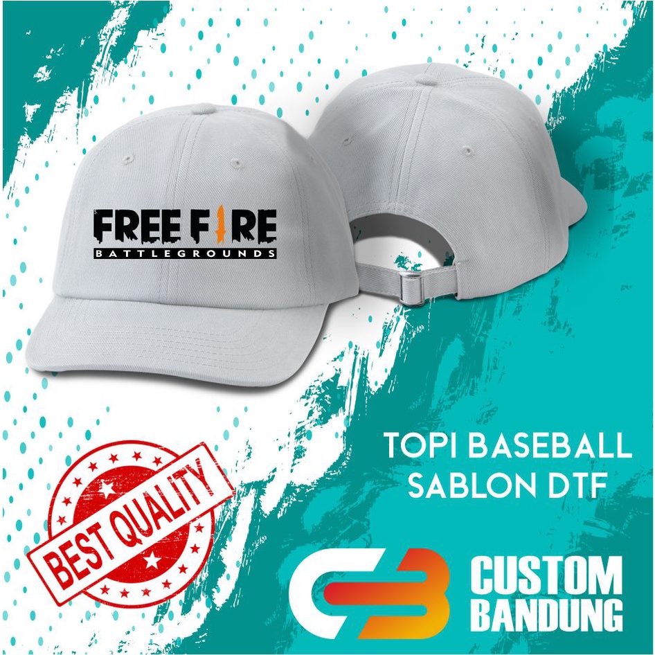 Topi Baseball FREEFIRE  Pria Wanita Topi Cap Bisa Tulis Nama Bisa COD Original High Premium Quality