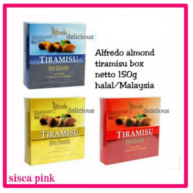 

AlFREDO BOX TIRAMISU ALMONT COKLAT 150 G