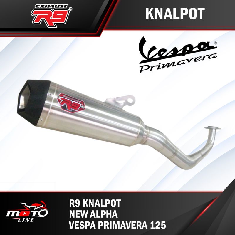 knalpot r9 new alpha vespa primavera 125