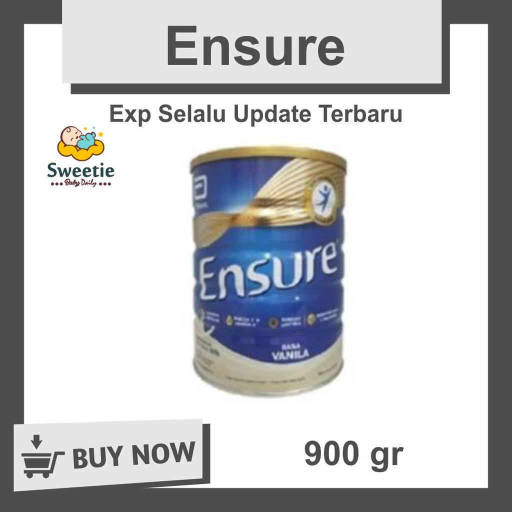 

ENSURE Susu Nutrisi Dewasa Rendah Laktosa 900GR ENSURE 400GR