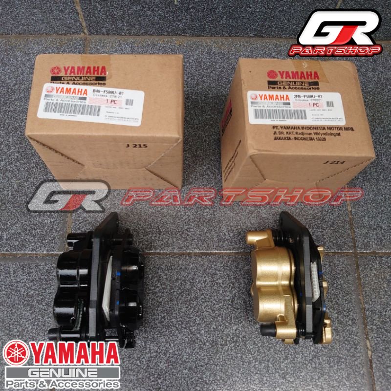 kaliper assy r15 v2 pnp mio smile soul fino f1zr jupiter z vega r nmax old new aerox old new vixion old new xabre jupiter mx original yamaha fizr fiz f1z r caliper rem gold emas black hitam depan belakang kepala pala babi ori ygp