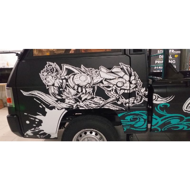 STICKER CUTTING BODY MOBIL GAMBAR GATOTKACA