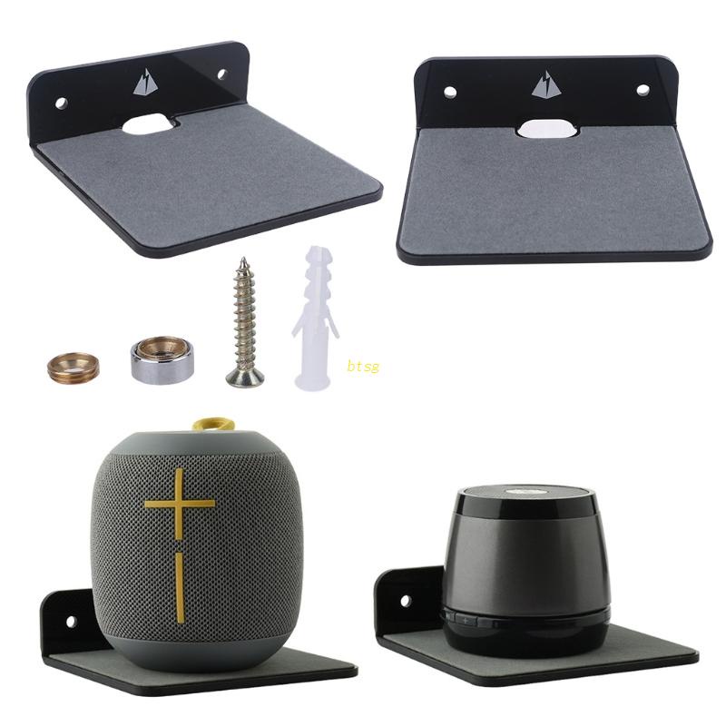 Btsg Bracket Mount Dinding / Plafon Bahan Metal Warna Hitam / Putih Transparan Untuk Speaker