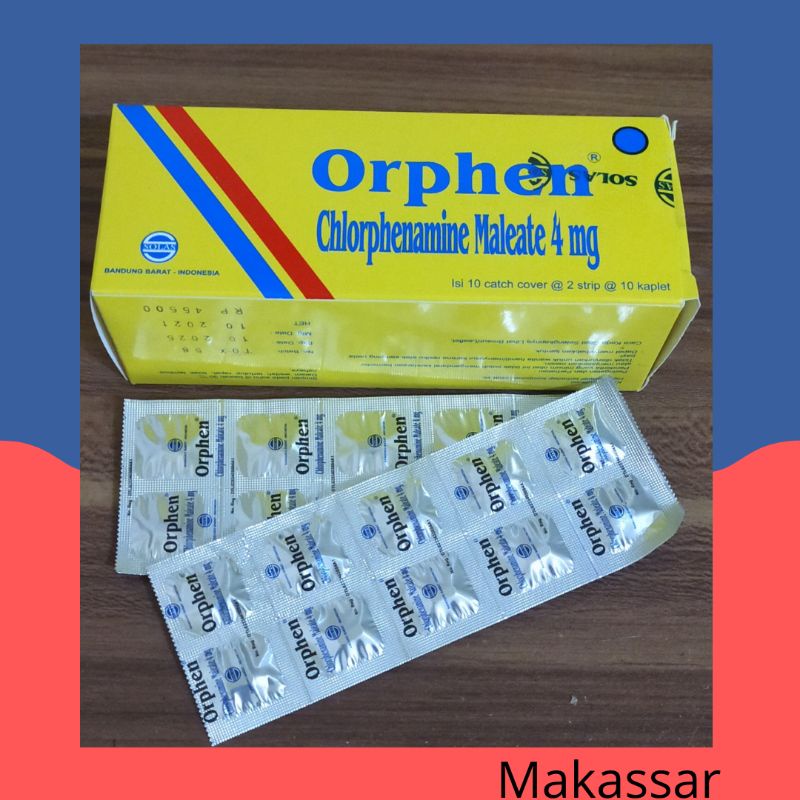 ORPHEN 4MG OBAT GATAL ALERGI 10 TABLET