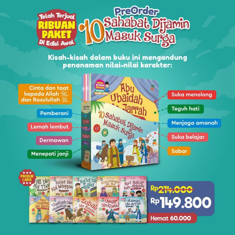 10 sahabat dijamin masuk surga