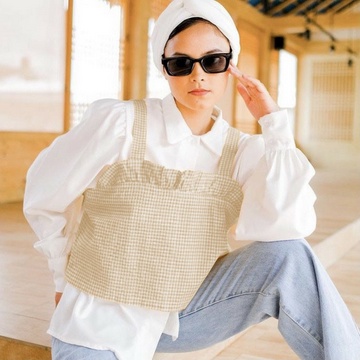 ilook | Tanktop Halal Yoshi | Tanktop Motif Kotak | Tanktop Korean Rample | Tanktop Rample-1