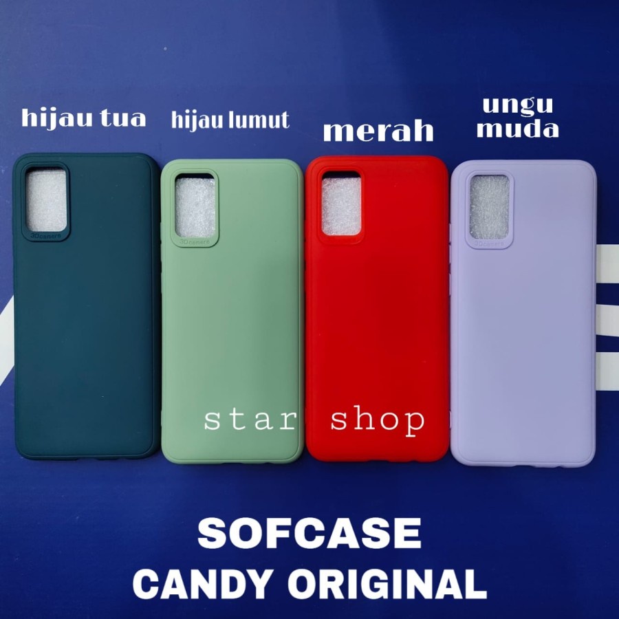 CASE SAMSUNG A02S SOFCASE CANDY MACARON PROTECTIVE CAMERA