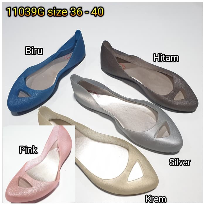 jellyshoes bara bara sepatu wanita flat shoes import barabara cewek 11039G