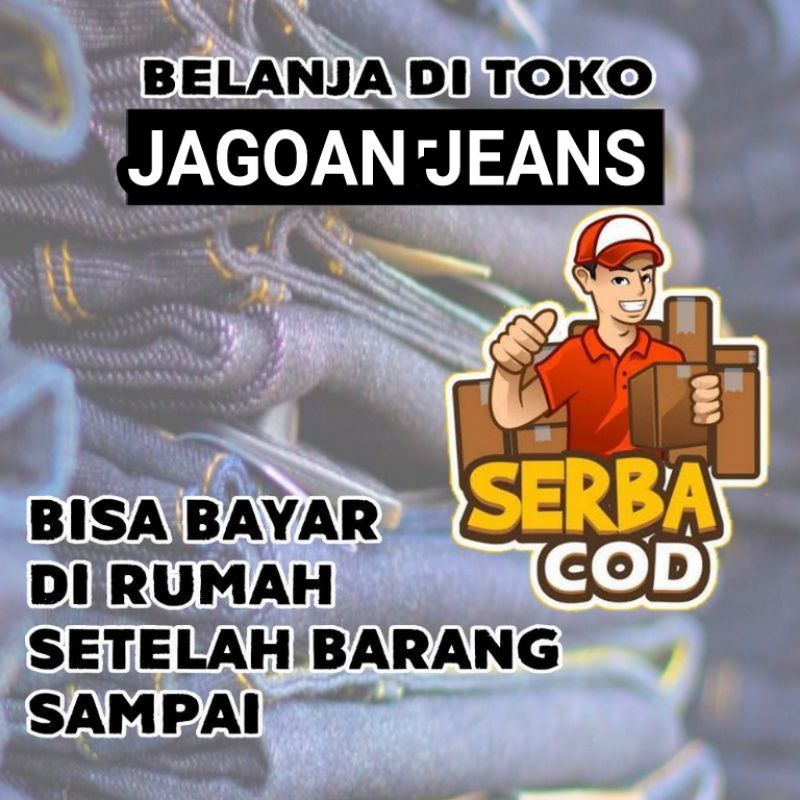 JJ - CELANA JEANS MODEL STANDAR REGULER WRANGL3R PRIA - COKLAT 28-38