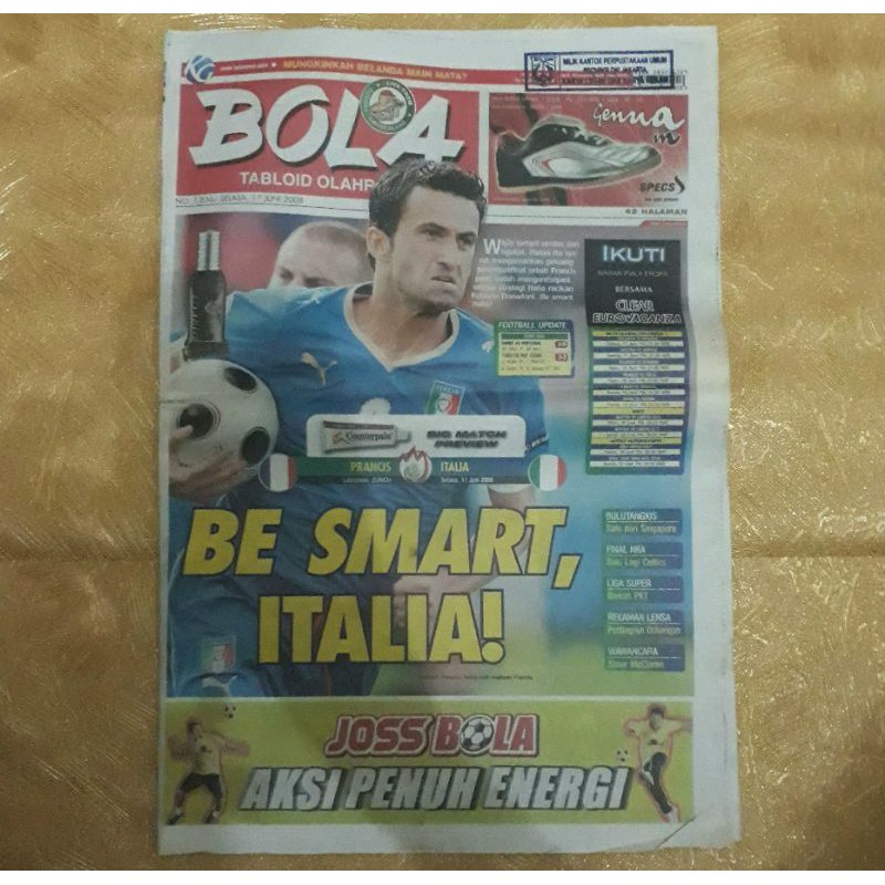 Majalah TABLOID BOLA 17 Juni 2008