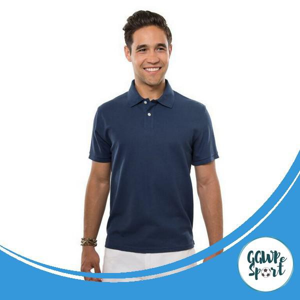 KAOS POLO POLOS PRIA BAJU KERAH COWOK WARNA NAVY BIRU DONGKER JAMINAN KUALITAS TERBAIK