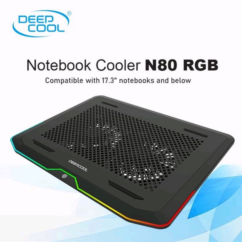 DEEP COOL N80 RGB GAMING NOTEBOOK COOLER ( Coolingpad ) ( DEEPCOOL )