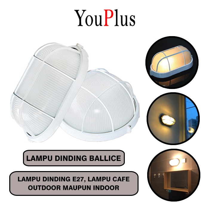 YOUPLUS Lampu Dinding Ballice e27 / Lampu Kapal / LAMPU DINDING CAFE / lampu dinding outdoor