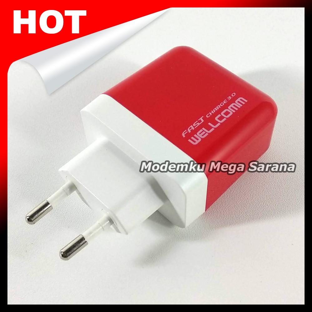 Wellcomm Fast Charge 3.0 + Kabel Micro 1.2m