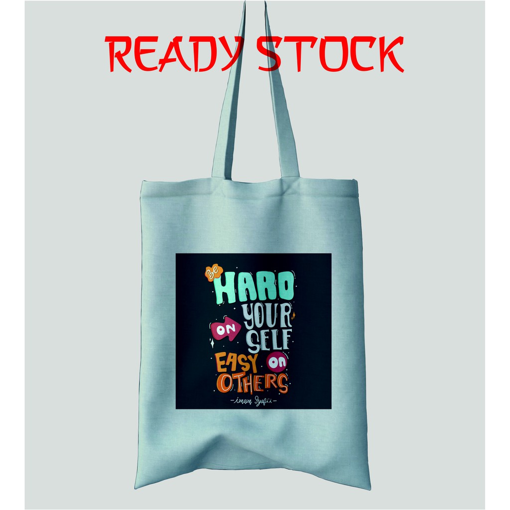 Totebag Premium - Canvas Drill - Bukan Blacu - Tas Fashion Wanita -  RS08