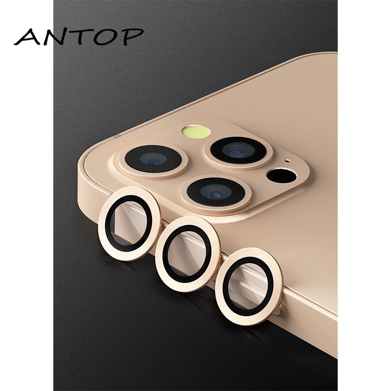 Tempered Glass Rear Camera Metal Ring Lens Protector IPhone 12 Mini / Pro / Promax ANTOP