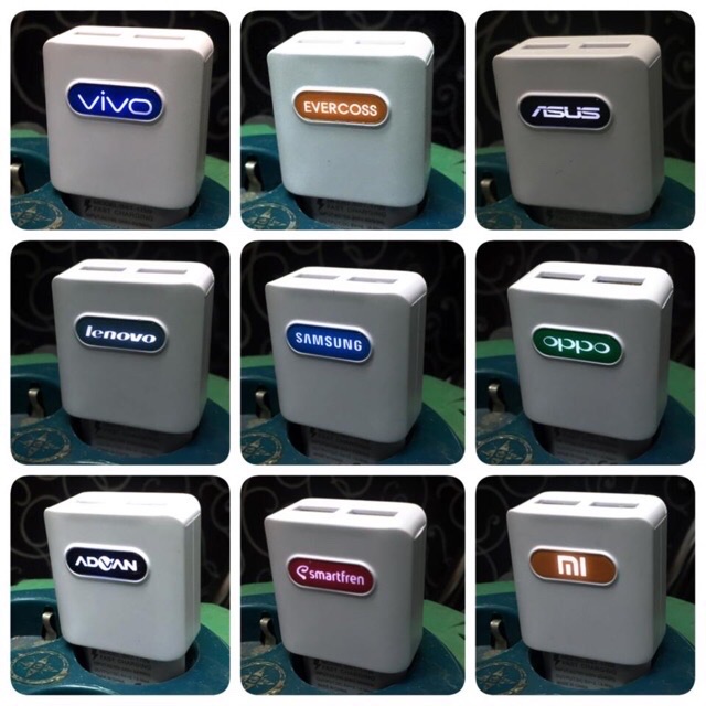 Charger BST LED 2USB 3,6A Samsung Xioami Oppo Vivo Realme Adapter Travel 2USB Branded Adaptor LED
