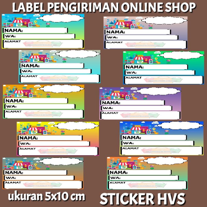 

STICKER LABEL PENGIRIMAN ONLINE SHOP SI38