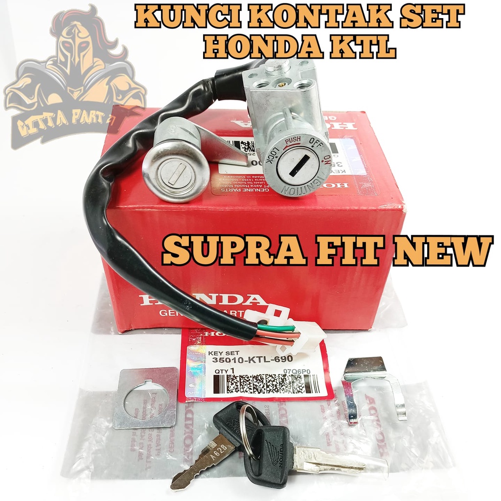 KUNCI KONTAK SET PLUS JOK HONDA KTL SUPRA FIT NEW KUALITAS ASLI ORIGINAL HONDA PRESISI TINGGAL PASANG BERFUNGSI DENGAN BAIK AWET DAN DIJAMIN MANTAP STOP KONTAK SUPRA FIT NEW