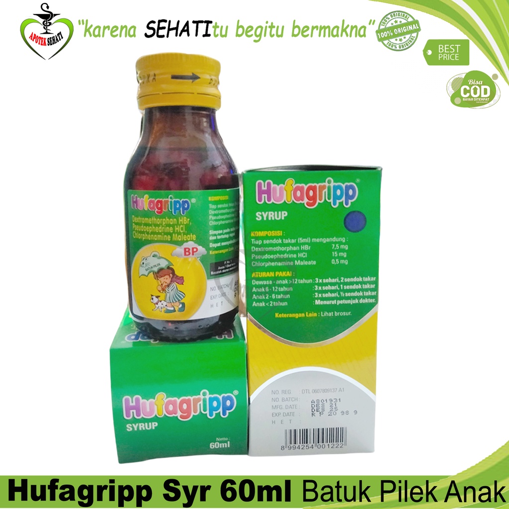 Hufagrip Hijau Sirup Batuk Pilek