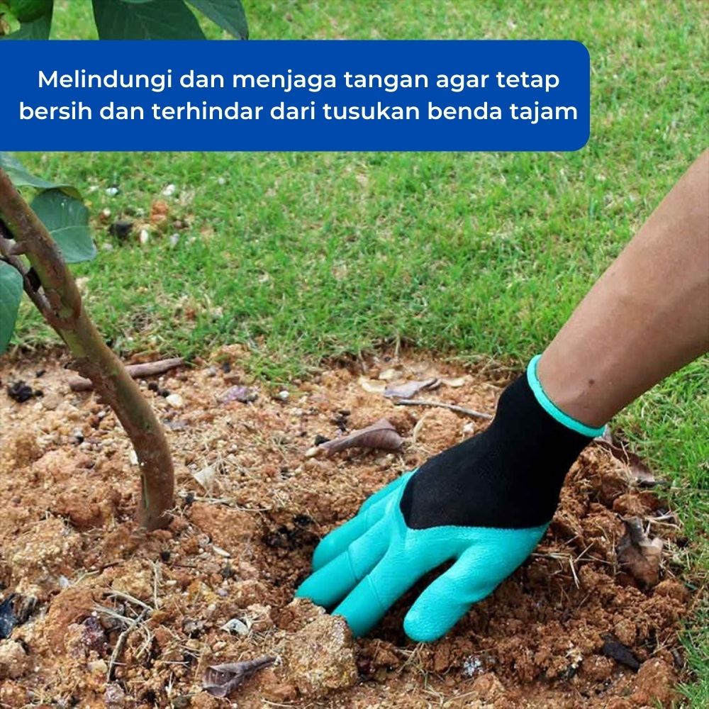 JAVASHOP Sarung Tangan Kebun Cakar Tanaman Peralatan Berkebun