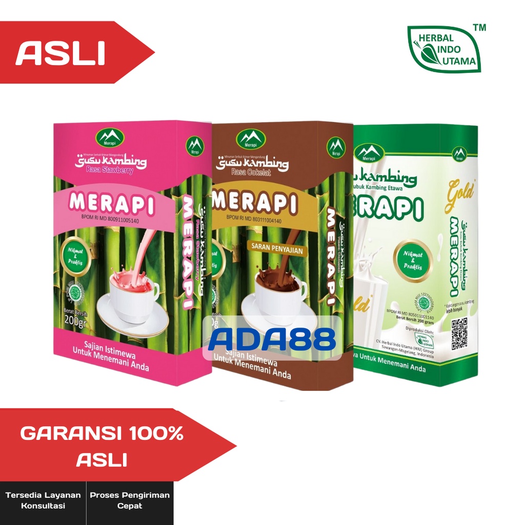 

Susu Kambing Etawa Asli Original Solusi Atasi Masalah Gangguan Pernapasan Asma Lutut Sakit Tulang Osteoporosis Alergi TBC Jantung Tinggi Kalsium Nutrisi | Susu Kambing Etawa Merapi HIU 200gr Bubuk || Herbal Indo Utama | Cokelat, Strawberry, Gold, Original