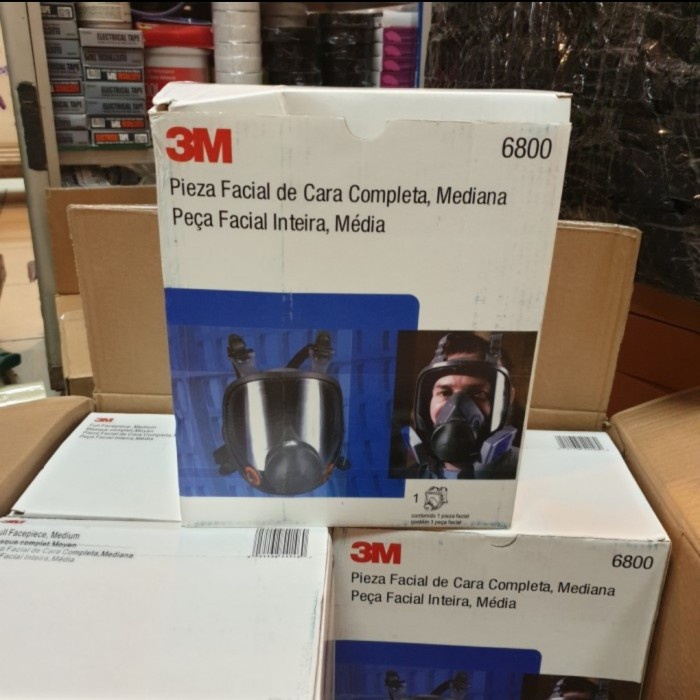 3M masker respirator full face 6800 + catridge p100 /3m original