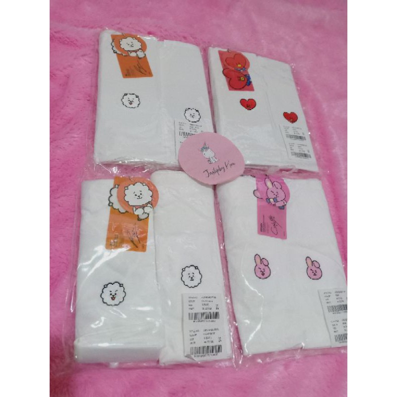 Official T-Shirt BT21 x Hunt innerwear Cooky, Tata, Shooky, RJ