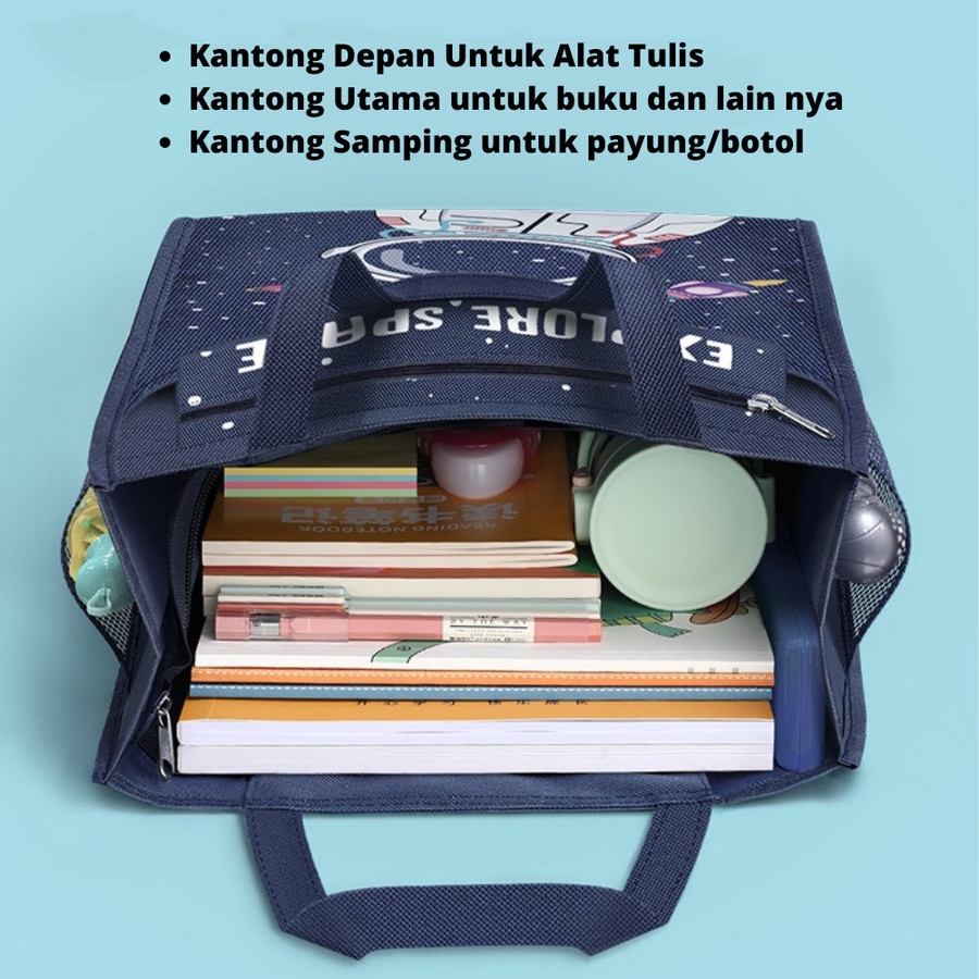 Tas Tote Bag Anak laki Laki Perempuan Tas Selempang Tas Sekolah TA0011