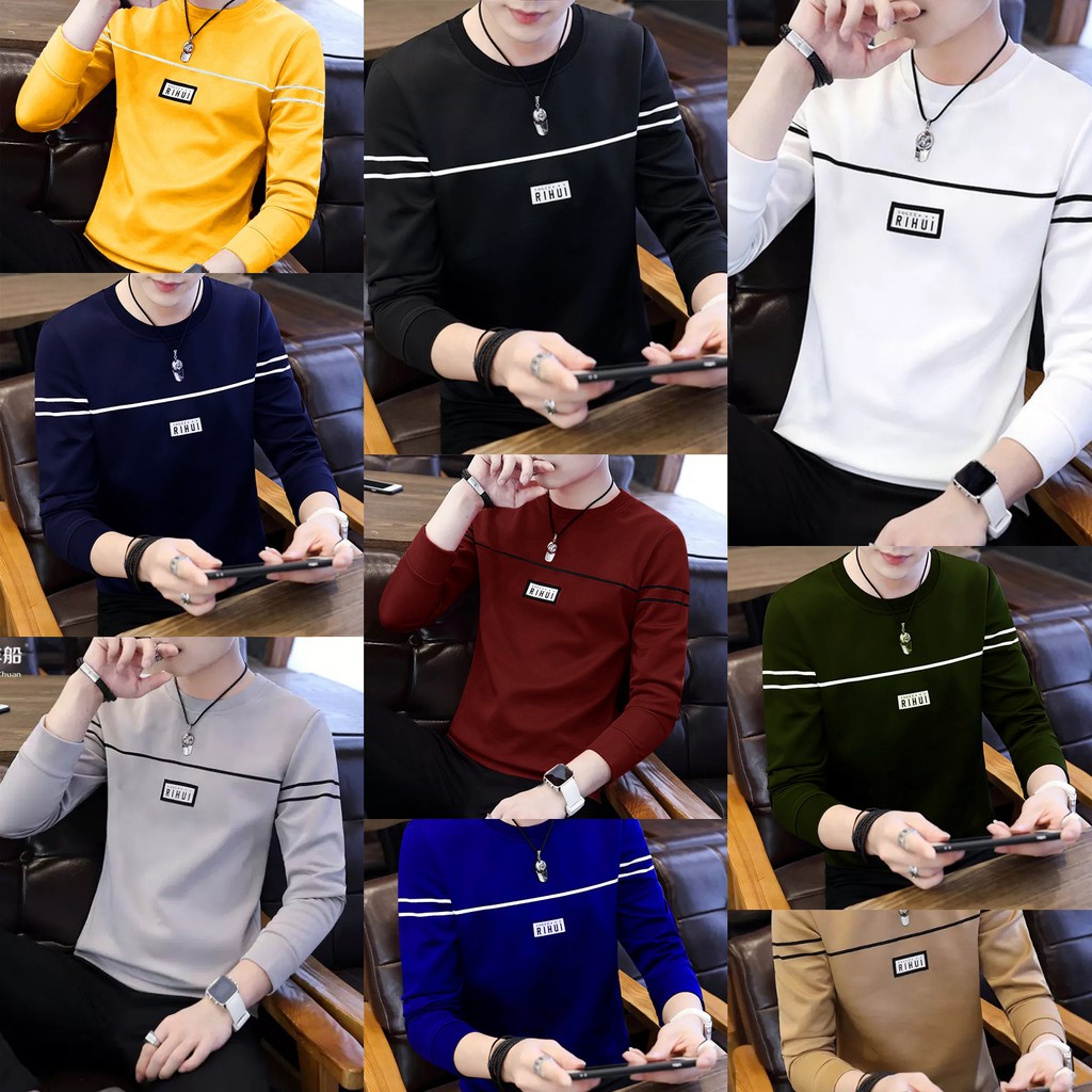 MOCARIO - BAJU SWEATER PRIA RIHUI / BAJU SWEATER PRIA LENGAN PANJANG / BAJU SWEATER RIHUI TERLARIS