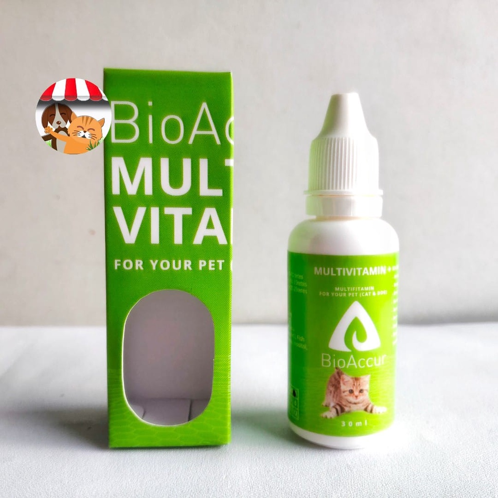 Bio Accur Multivitamin Plus Vitamin Suplemen Kucing dan Anjing 30ml