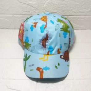 TOPI ANAK LAKI-LAKI/PEREMPUAN MOTIF DINOSAURUS USAI 2 THAUN KEATAS TOPI ANAK TERKINI