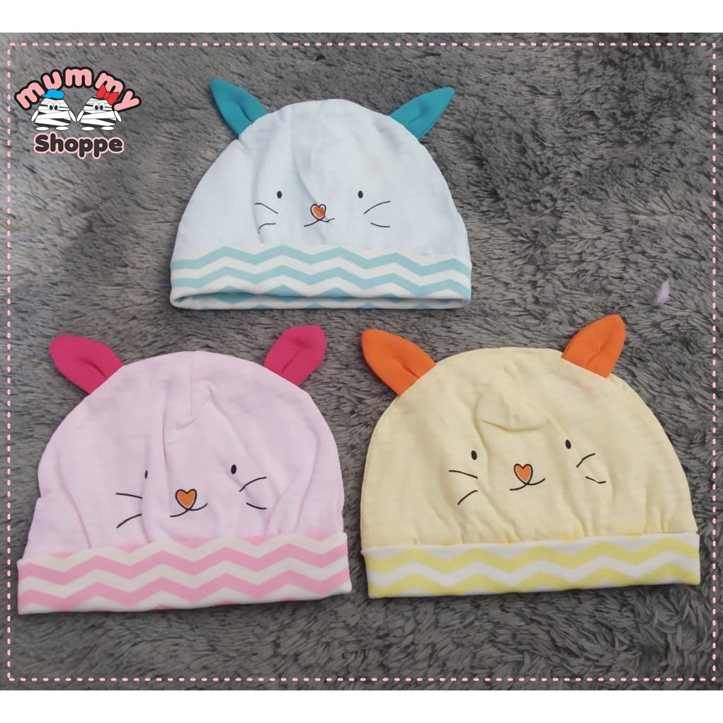 kupluk baby newborn topi wave cat