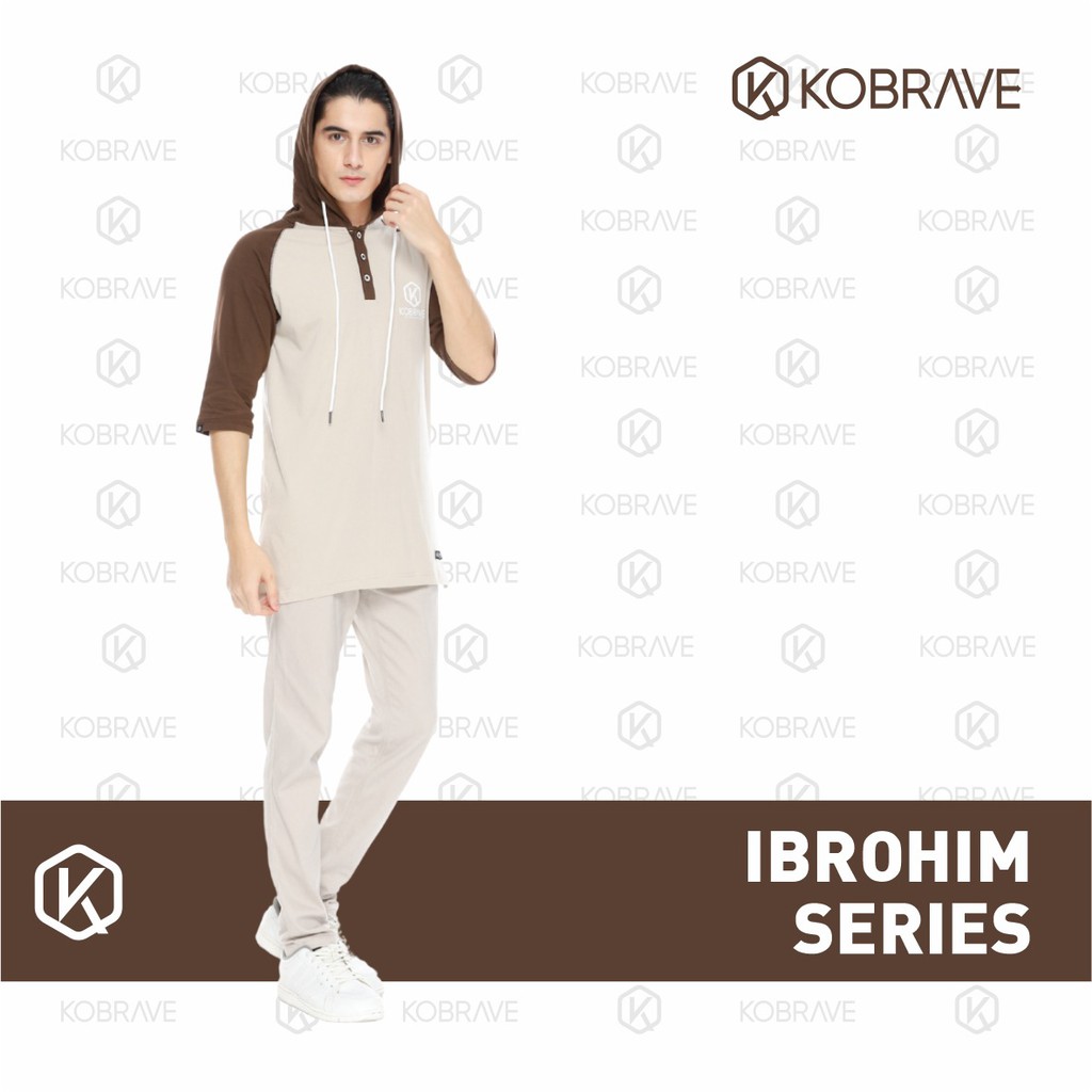 Busana Muslim Kobrave Terbaru Hoodie Pria Ibrohim Series Baju Koko Kekinian