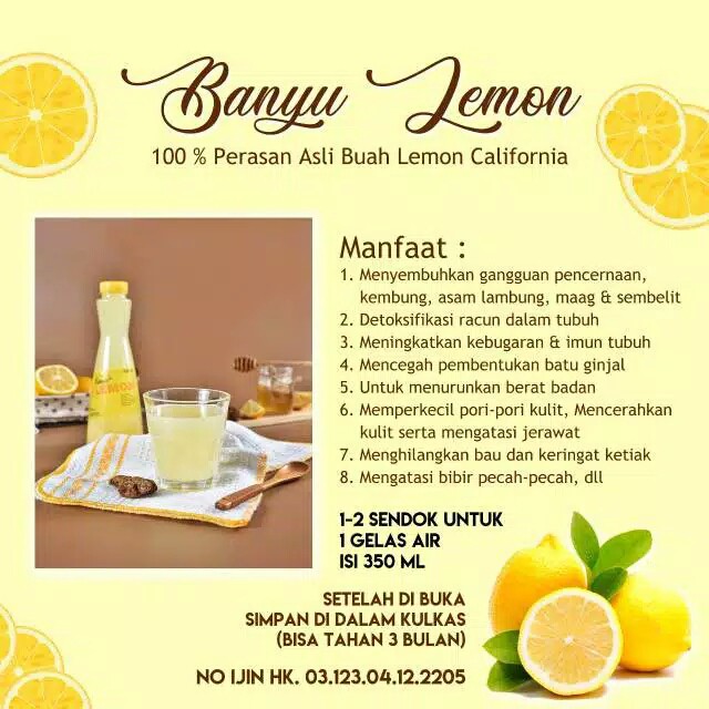 

Perasan Lemon 100 % Asli Buah Lemon