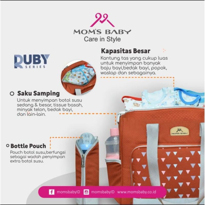 Tas Bayi Besar Mom's Baby Ruby Series