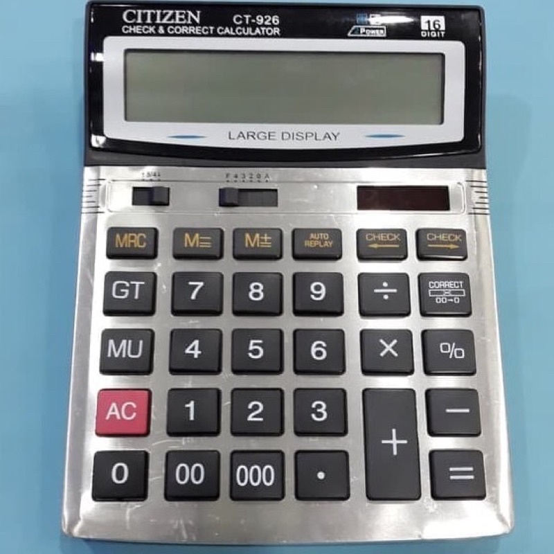 

Kalkulator Citizen BESAR CT 926 16 Digit - Kalkulator Dagang Warung Besar / Kalkulator MURAH GROSIR