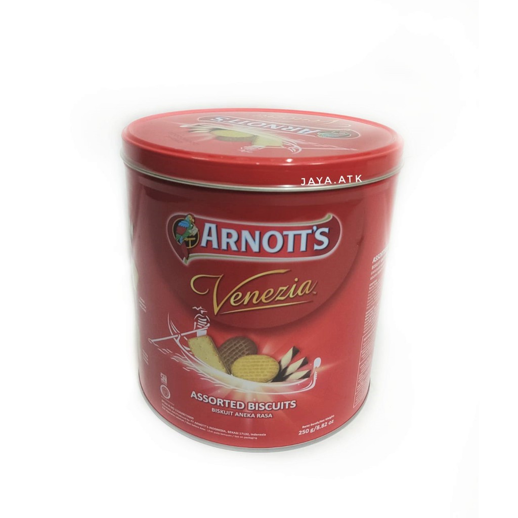 BISKUIT KUE KALENG ARNOTTZ VENEZIA 250 GR KUKIS ASSORTED BISCUITS COOKIES TIN HAMPERS BINGKISAN