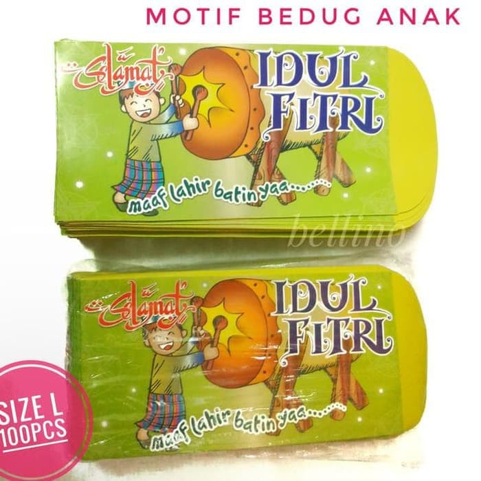 

HOT SALE GROSIR 1PAK AMPAU LEBARAN AMPLOP IDUL FITRI 100 pcs UKURAN