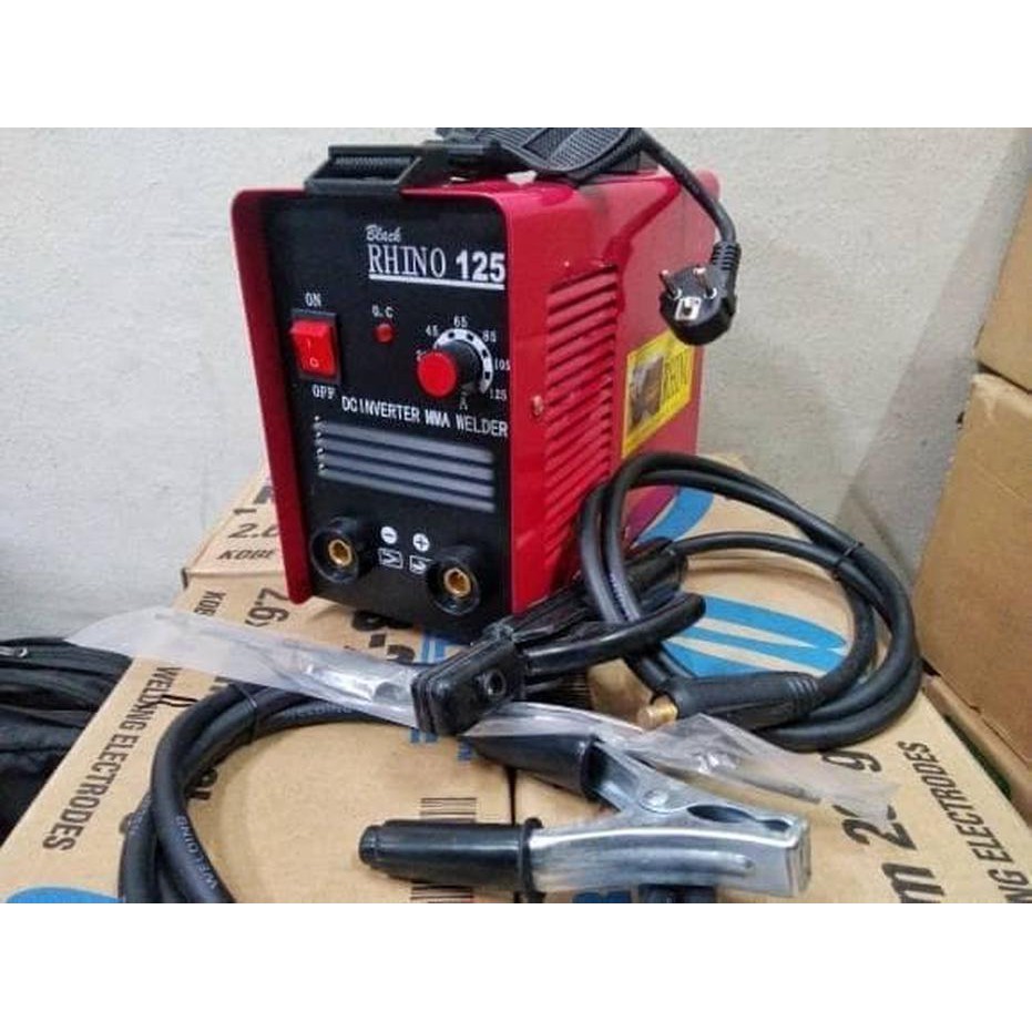 Mesin Las Black Rhino MMA 125A Trafo Las sparepart