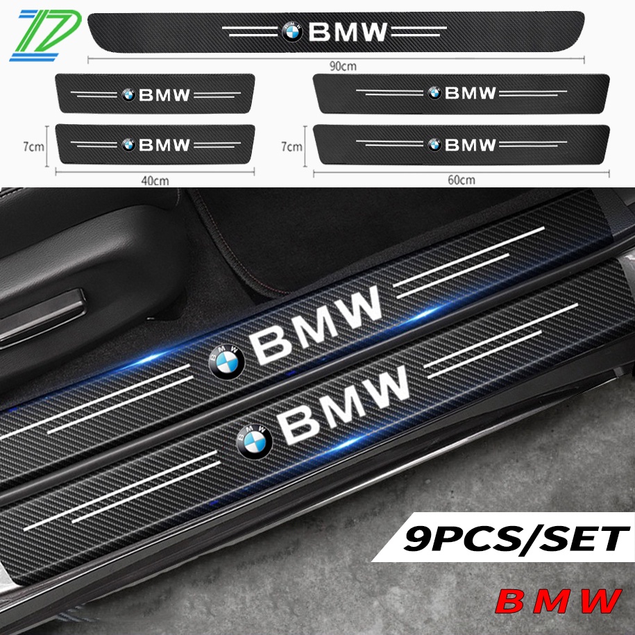 Stiker Strip Pelindung Pintu Mobil Bahan Carbon Fiber Untuk BMW E36 E46 E30 E90 E30 F10 F30 E39 E60 E84 F48 F25 E83 F15