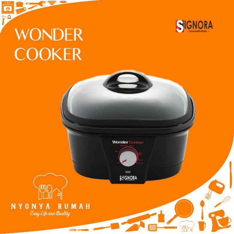 Signora Wonder Cooker/Alat masak multi fungsi/Kukusan/Panggangan