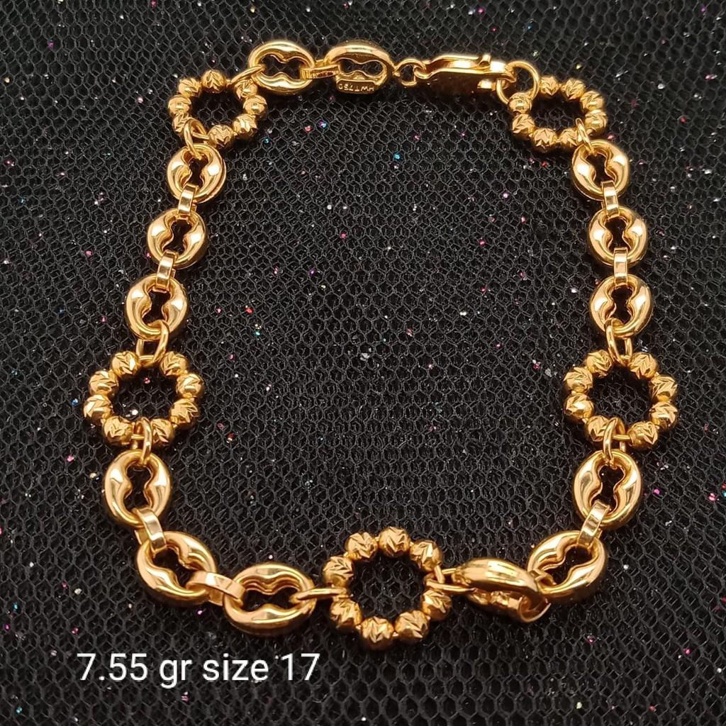 Gelang Emas 17 K - 7.55 gr Kadar 750 - 1933