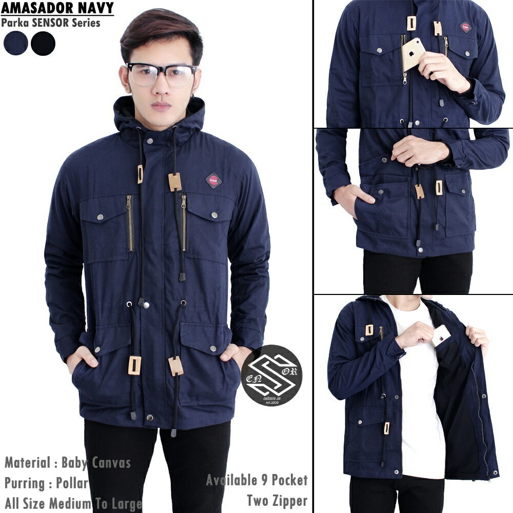 Jaket Parka Pria ~ Jaket Parka Pria Baby Canvas Premium Termurah !!