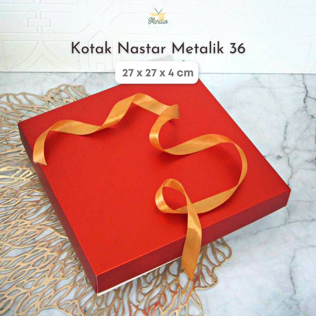 

Min 5 pc - Box Packaging Nastar /Box Coklat / Box Mochi Kotak Kue Nastar Gift Box ( Inner isi 36 Sekat )