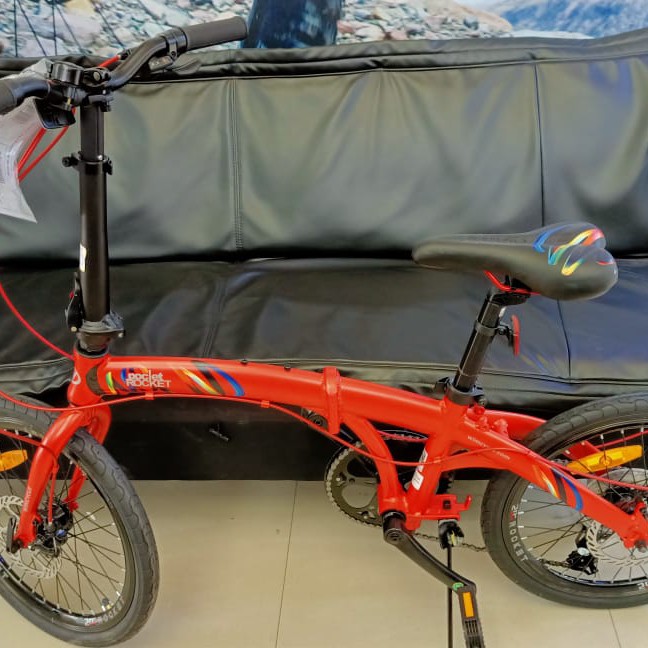 Sepeda Lipat wimcycle pocat - Merah