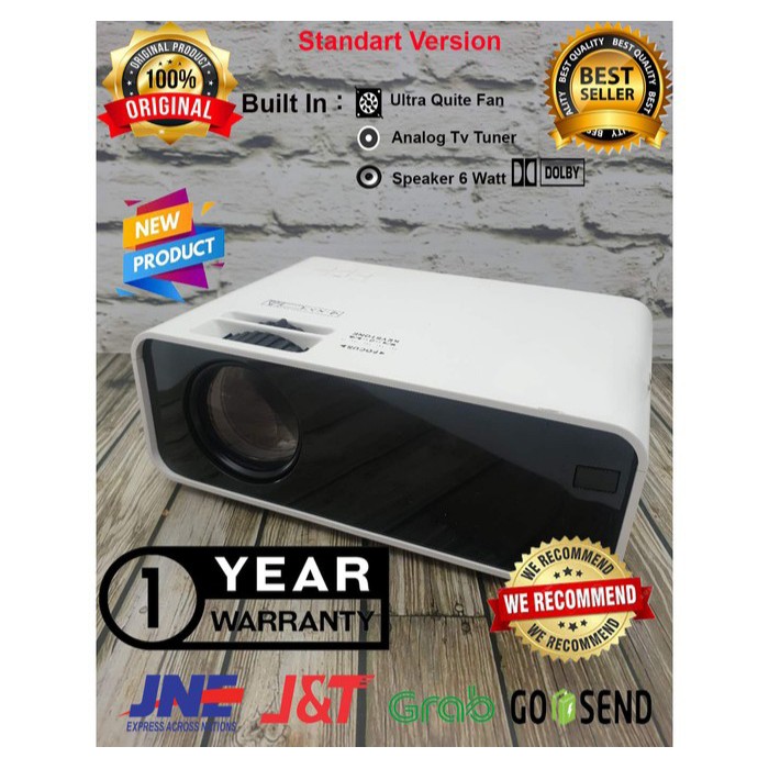 Mini Proyektor Termurah 2400 Lumens Built in TV Tuner
